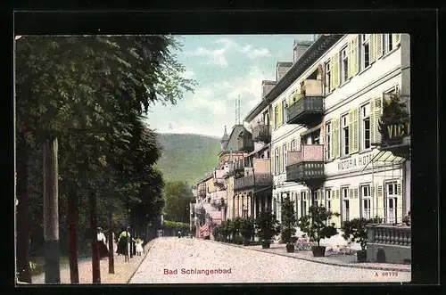 AK Bad Schlangenbad, am Victoria Hotel