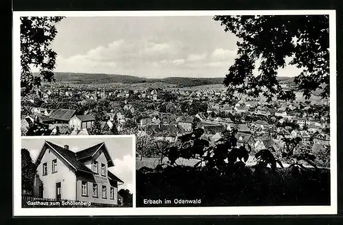 AK Erbach / Odenwald, Gasthaus zum Schöllenberg, Totalansicht