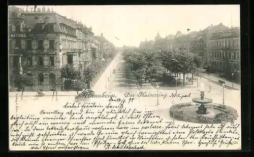 AK Mannheim, Blick auf den Kaiserring