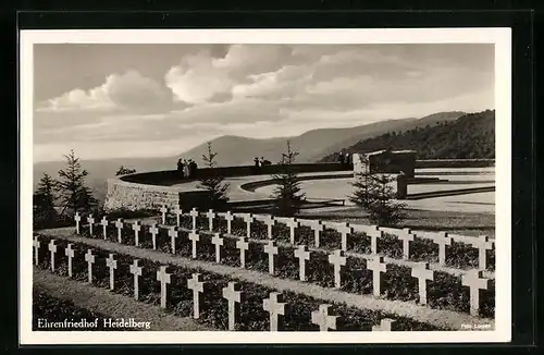 AK Heidelberg / Neckar, Ehrenfriedhof