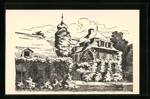 AK Heidelberg / Neckar, Schlösschen Handschuhsheim