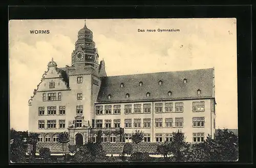 AK Worms a. Rh., am Neuen Gymnasium