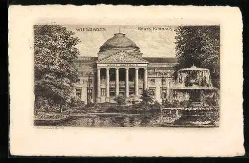 AK Wiesbaden, Neues Kurhaus
