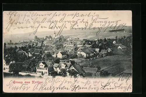 AK Krölpa, Totale aus der Vogelschau