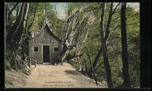 AK Blankenstein / Ruhr, Hütte in Gethmanns Garten
