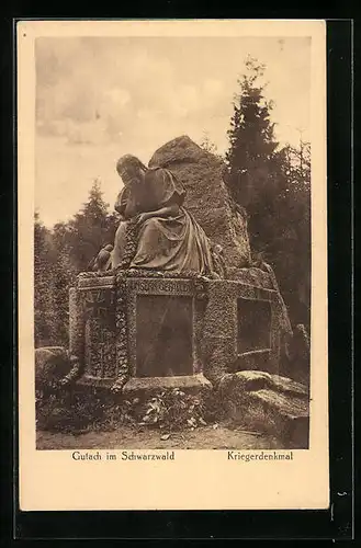 AK Gutach im Schwarzwald, am Kriegerdenkmal