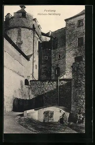 AK Salzburg, Festung Hohen-Salzburg, Detail