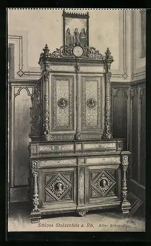 AK Schloss Stolzenfels a. Rh., Alter Schrank