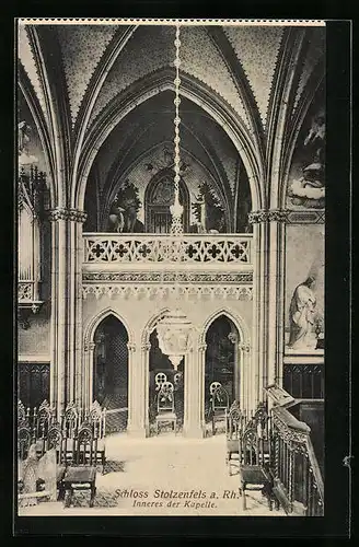 AK Schloss Stolzenfels a. Rh., Innenansicht der Kapelle