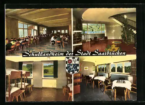 AK Weiskirchen /Saar, Schullandheim der Stadt Saarbrücken Interieur