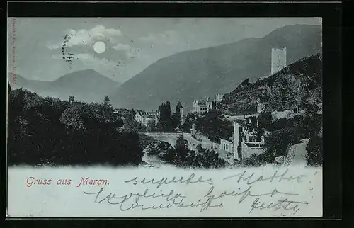 Mondschein-AK Meran, Panorama