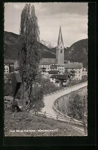 AK Mühlbach, Teilansicht mit Kirche