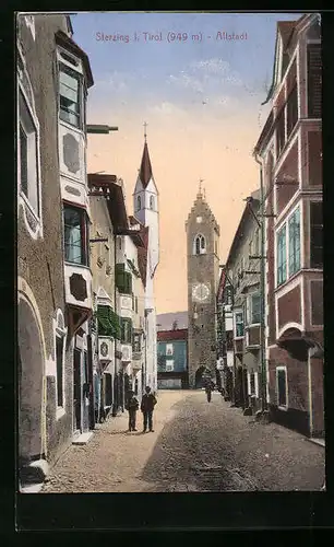 AK Sterzing, Altstadt mit Türmen