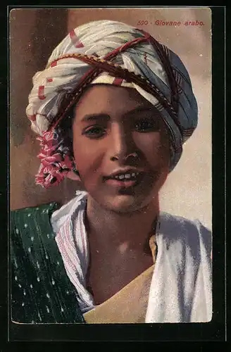 Künstler-AK Giovane arabo (Junge mit Turban)