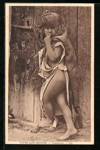 AK Yaouled (halbnackter Junge mit Umhang und Helm)