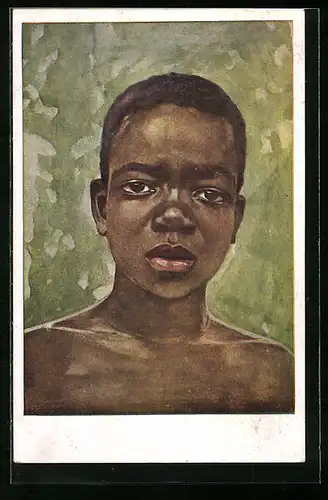 Künstler-AK Afrikaner aus dem Sudan