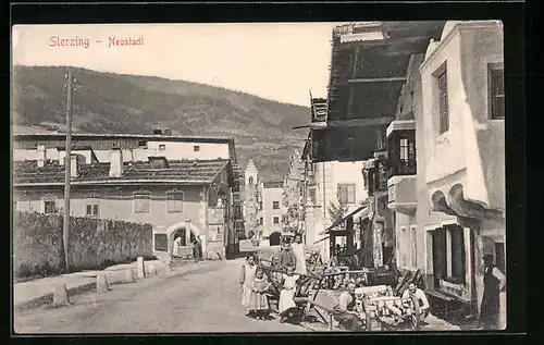 AK Sterzing, Strassenpartie in der Neustadt