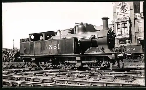 Fotografie unbekannter Fotograf, Ansicht Kentish Town, Eisenbahn Gross Britannien, Dampflok Nr. 1381, Lokomotive