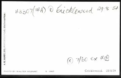 Fotografie Walter Gilburt, Cricklewood, Ansicht Cricklewood, Eisenbahn Gross Britannien, Dampflok Nr. 43307