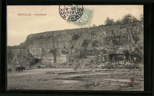 AK Euville, Carrieres, Steinbruch
