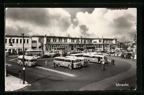 AK Utrecht, Stationsplein, Bahnhof