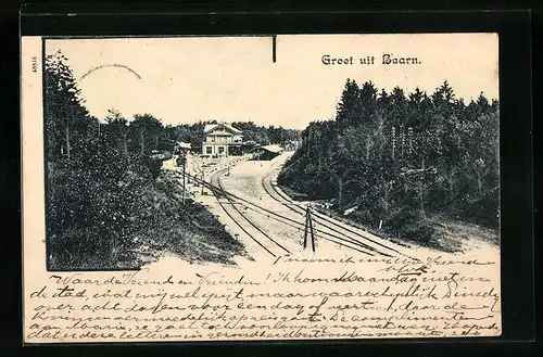 AK Baarn, Station, Bahnhof