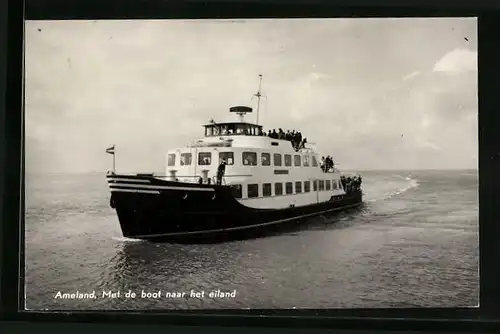 AK Ameland, Met de boot naar het eiland, Fährschiff