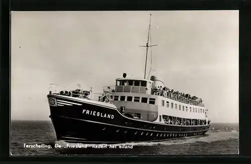 AK Terschelling, De Friesland nadert het eiland, Fährschiff