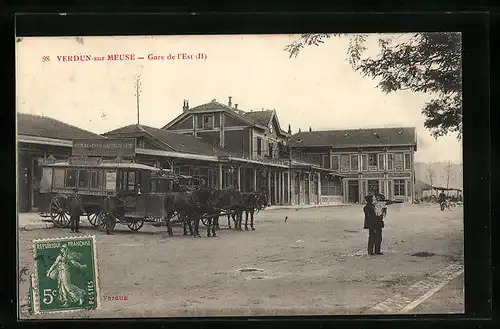 AK Verdun-sur-Meuse, Gare de l`Est (II)