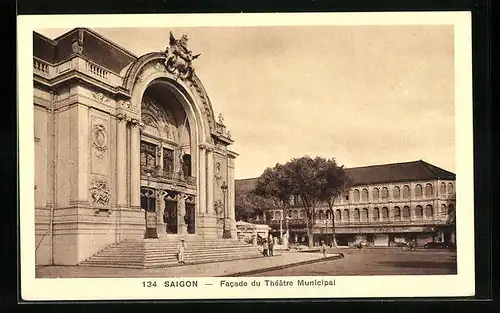 AK Saigon, Facade du Théâtre Municipal