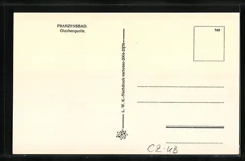 AK Franzensbad, Glauberquelle