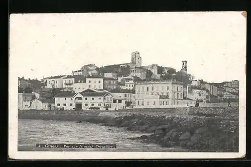 AK Cannes, Vue sur le mont Chevallier