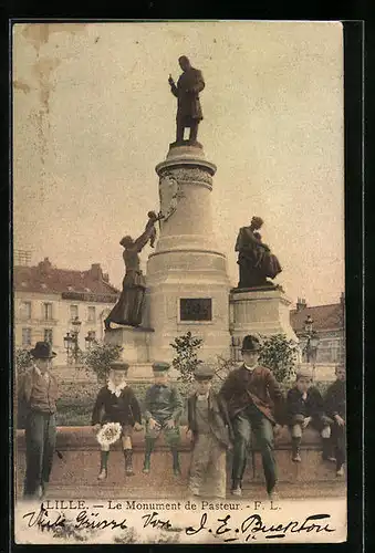 AK Lille, Le Monument de Pasteur