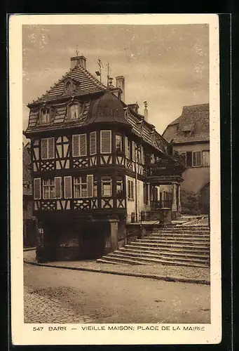 AK Barr, Place de la Mairie, Vieille Maison