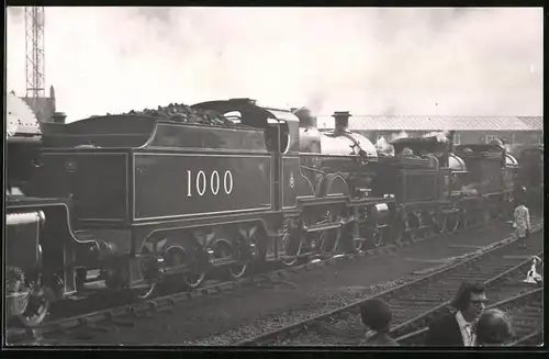 Fotografie C. H. S. Owen, Ansicht Shildon, Eisenbahn Gross Britannien, Dampflok Nr. 1000, Fabrik Shildon railway works
