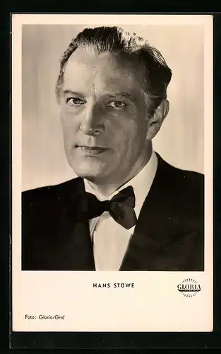 AK Schauspieler Hans Stüwe mit Fliege