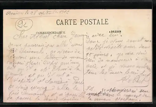 AK Asnières, La Rue de la Station