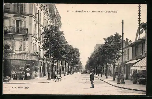 AK Asnières, Avenue de Courbevoie