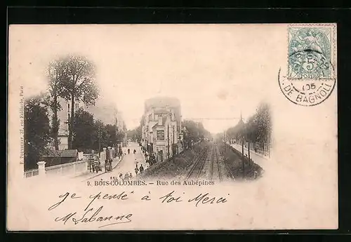 AK Bois-Colombes, Rue des Aubépines