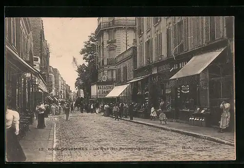 AK Bois-Colombes, La Rue des Bourguignons