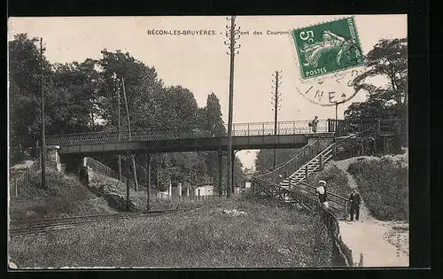 AK Bécon-les-Bruyères, Le Pont de Couronne