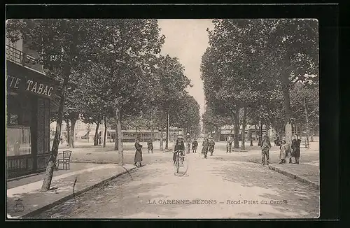 AK La Garenne-Bezons, Rond-Point du Centre