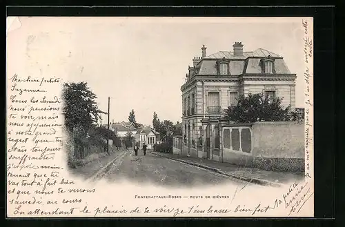AK Fontenay-aux-Roses, Route de Bièvres