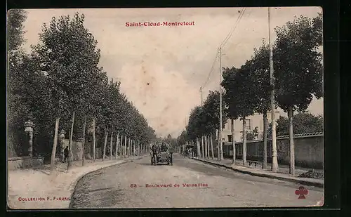 AK Saint-Cloud-Montretout, Boulevard de Versailles