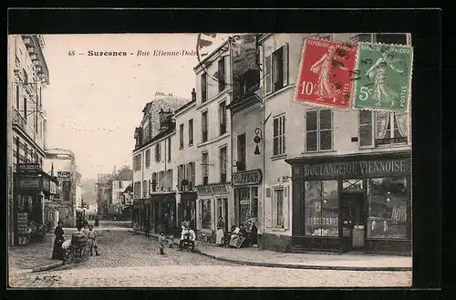 AK Suresnes, Rue Etienne-Dolet, Strassenpartie