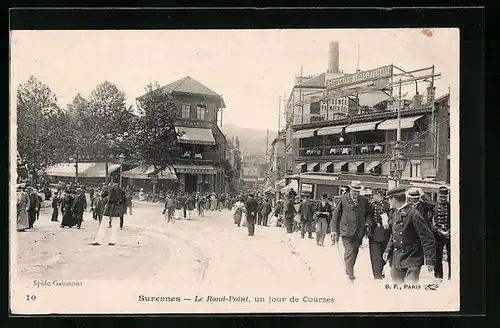 AK Suresnes, Le Rond-Point un jour de Courses