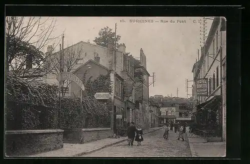 AK Suresnes, Rue du Pont, Strassenpartie
