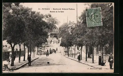 AK Puteaux, Boulevard Richard-Wallace, Monteée de la Gare