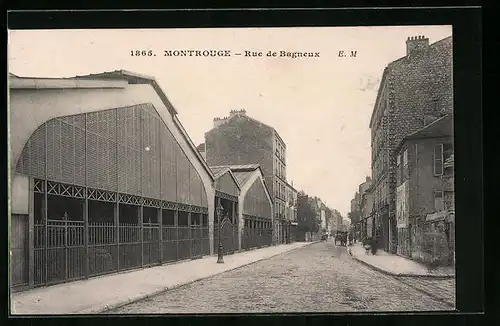 AK Montrouge, Rue de Bagneux, Strassenpartie