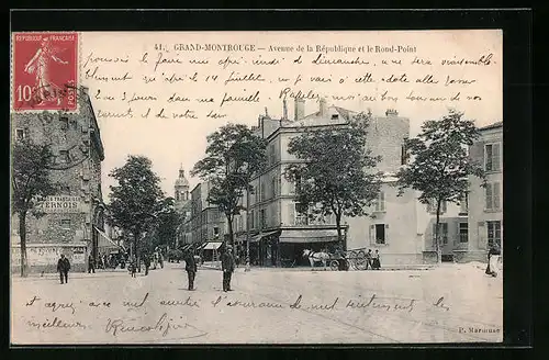 AK Grand-Montrouge, Avenue de la République et le rond-Point